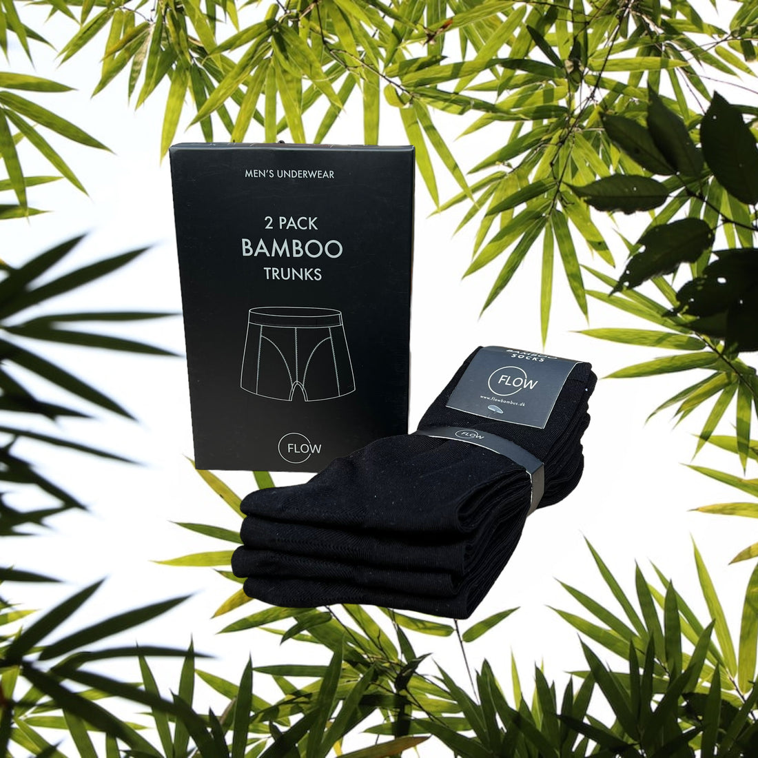 Kombipakke: 4 par strømper & 2 par boxershorts - alt i ultrablødt bambus
